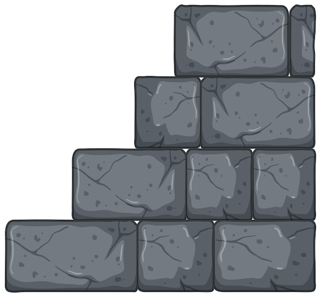 Stone tiles texture in cartoon style