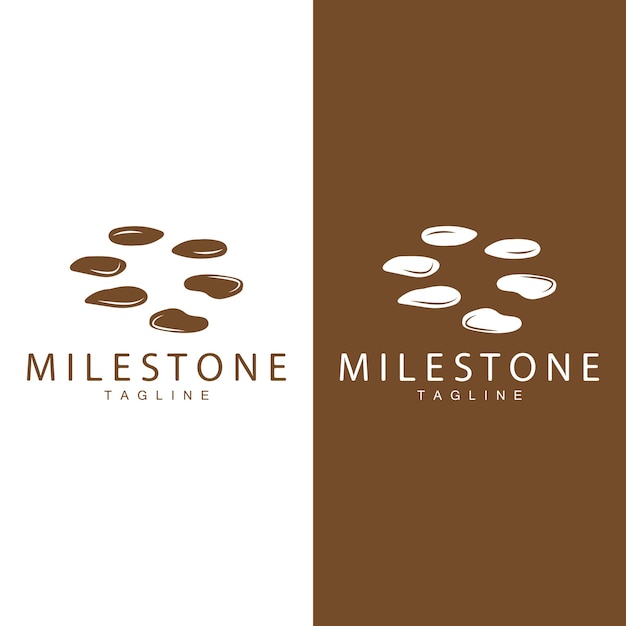 Stone Vector Logo Stone Design Balance Milestone Vector Templet Symbol Illustration