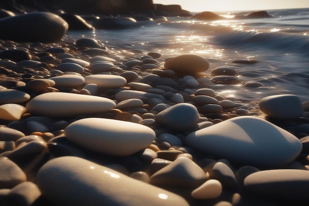 stones on beach