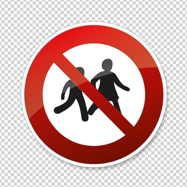 STOP Not for children sign Children a not allowed in this area prohibition sign on checked transparent background Vector Eps 10