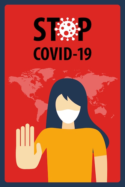 Stop Covid-19 Coronavirus concept. Novel Coronavirus (2019-nCoV).