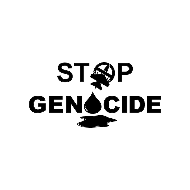 Stop Genocide Sign