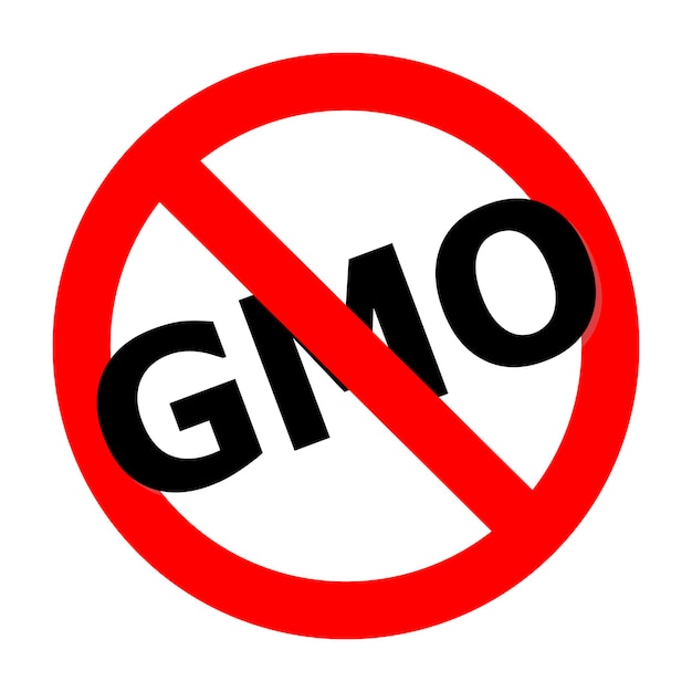 Stop gmo sign Ban symbol