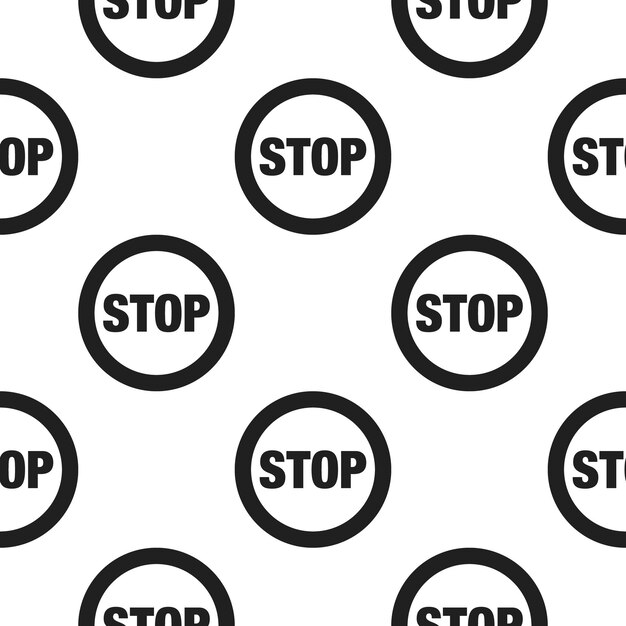 Stop icon illustration