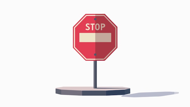 Vector stop right here vector illustration on white background