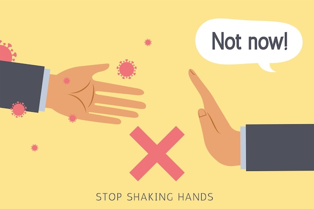 Stop shaking hands during COVID19