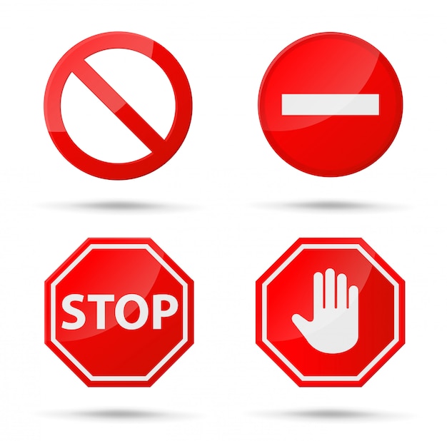 Stop sign icon Notifications that do not do anything.