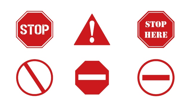 Stop sign set