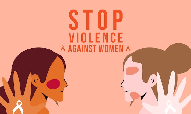 Stop Violence Against Women Banner Background