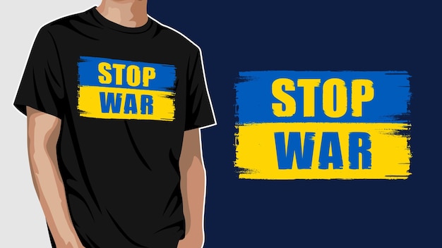 Stop war graphic tshirt ukraine