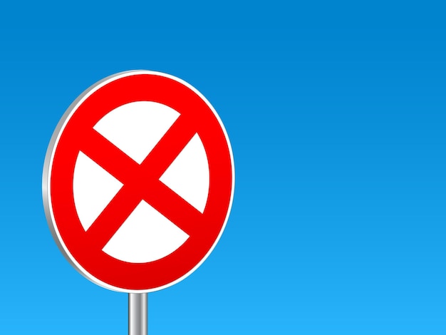 Stopping sign background