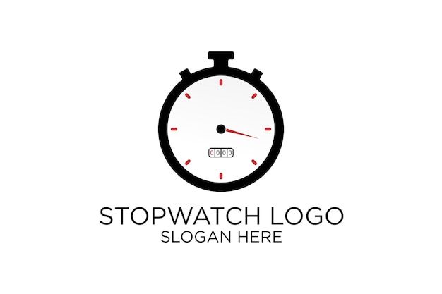 stopwatch logo. premium vector