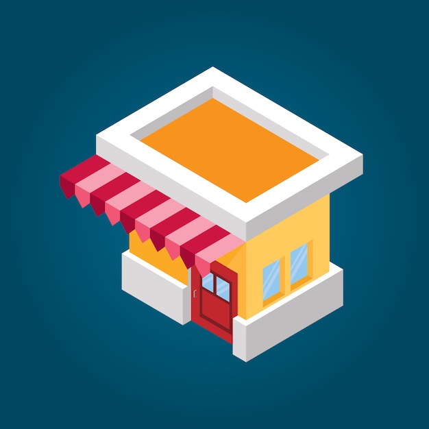 Store Flat Illustration