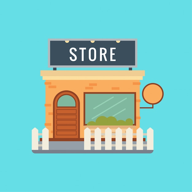 Store Illustration Flat