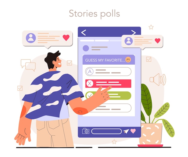 Stories polls content strategy development social media content