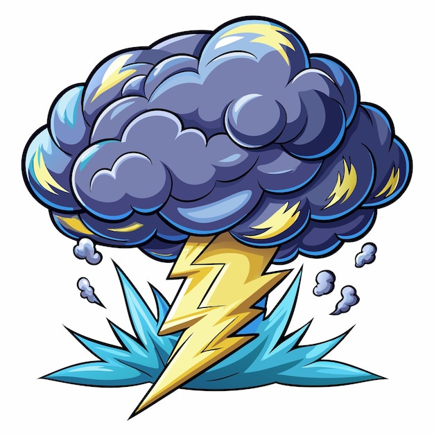 Vector stormcloud clipart vector