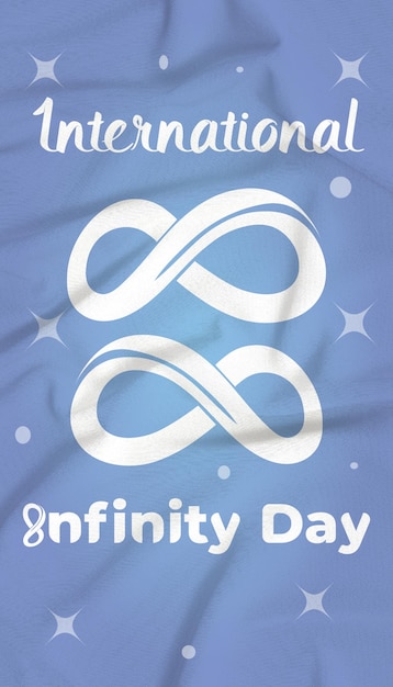 Vector story post to commemorate international infinity day