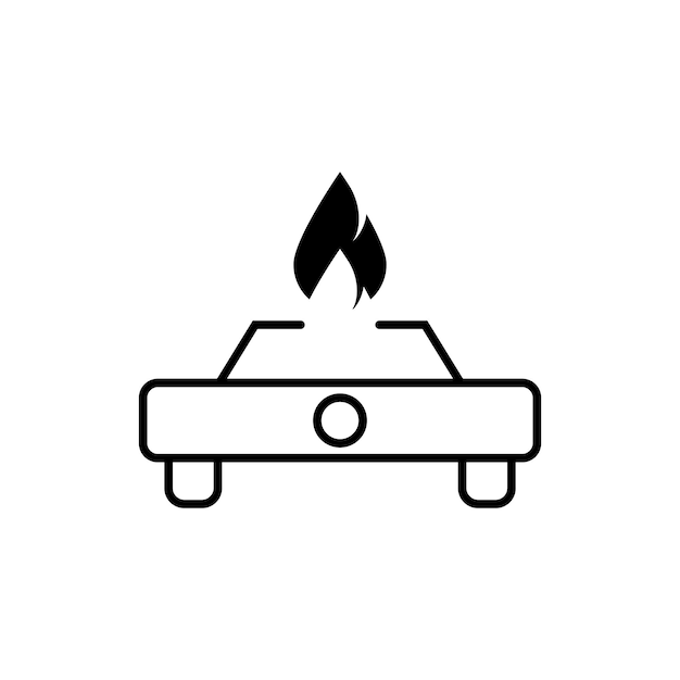 Stove icon vector