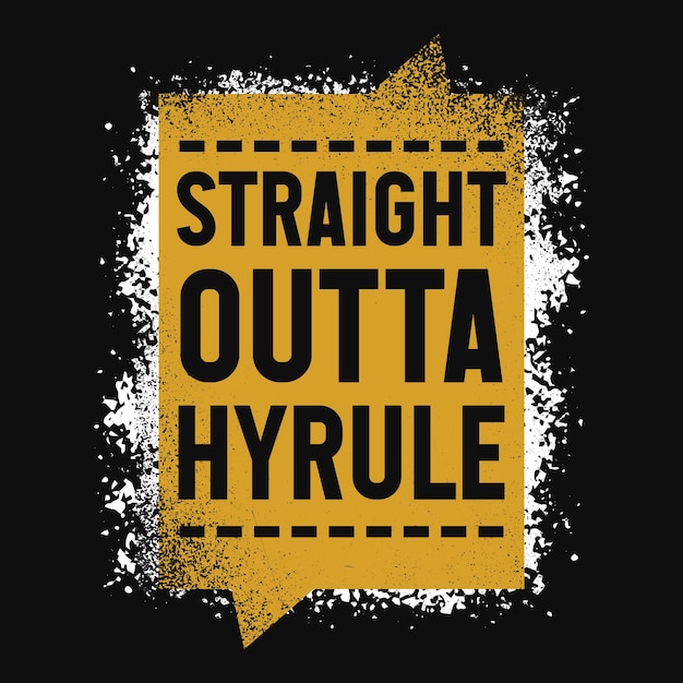 Straight outta hyrule tshirt design