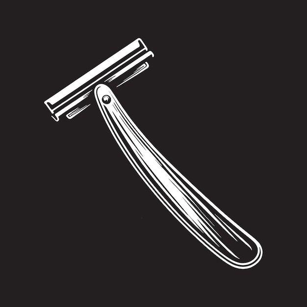 Vector straight razor svg