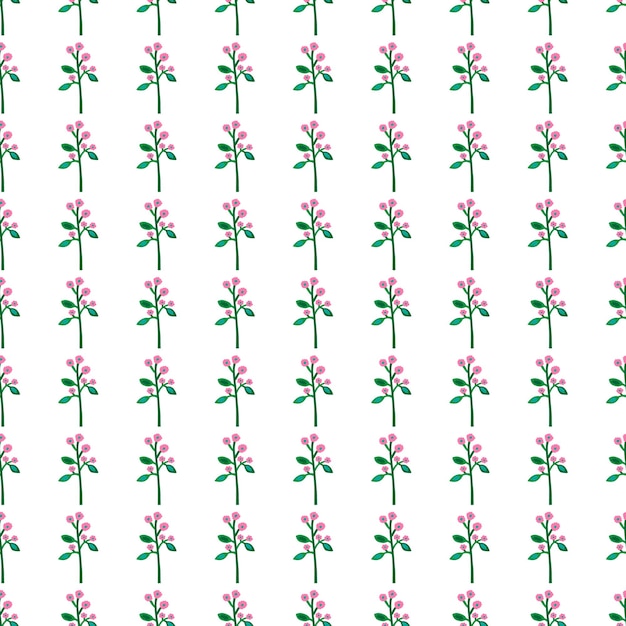 Strange flower seamless pattern Contemporary botanical floral ornament Creative plants endless wallpaper