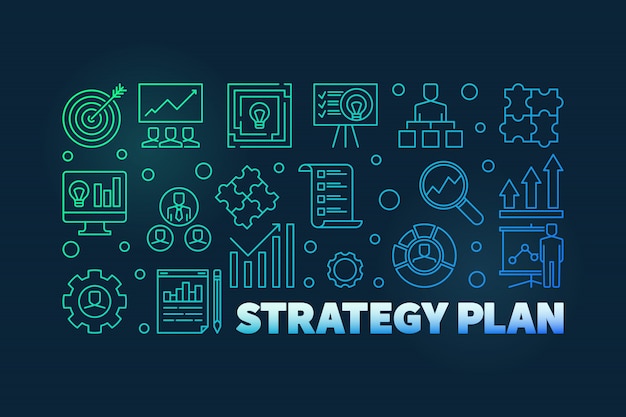 Strategy Plan colorful banner