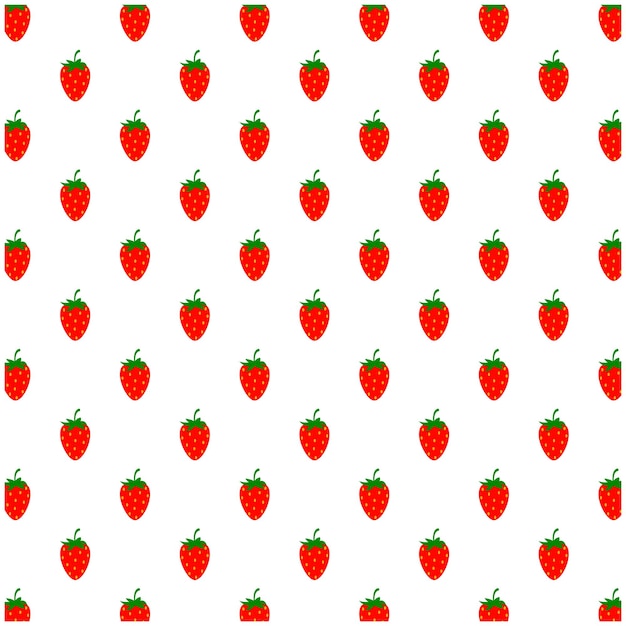 Strawberry background scattered vector