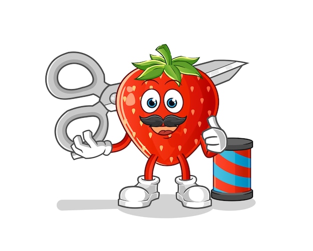 Strawberry barber cartoon