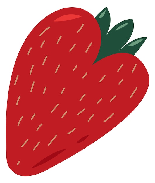 Strawberry icon Heart shaped berry Sweet food