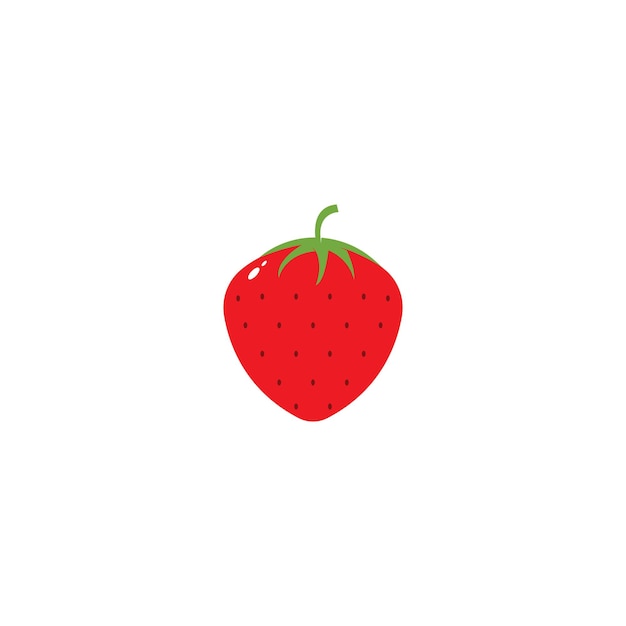 Strawberry logo template vector icon