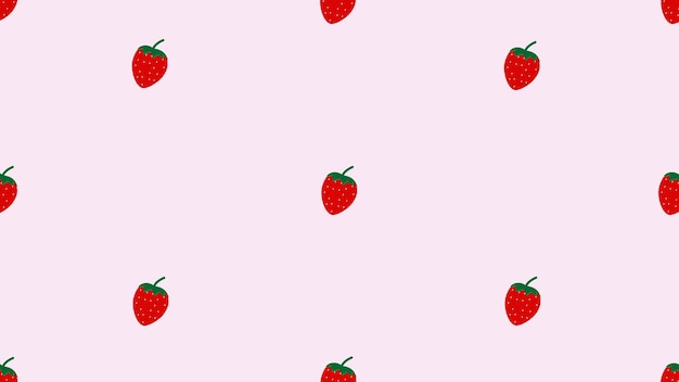 Strawberry pattern background fruit pattern background