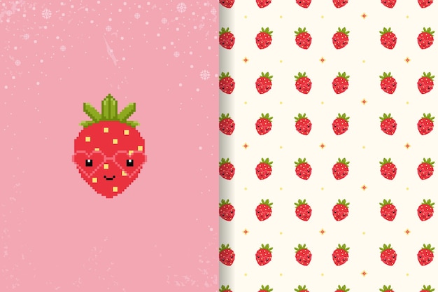 strawberry seamless pattern