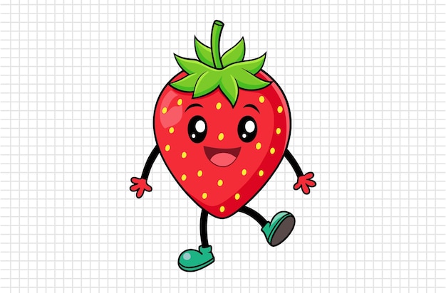 Vector strawberry vector illustration strawberry icon and healthy fruit silhouette logo eps file