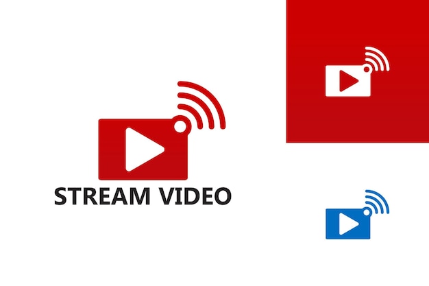 Streaming Video Logo Template Design Vector, Emblem, Design Concept, Creative Symbol, Icon