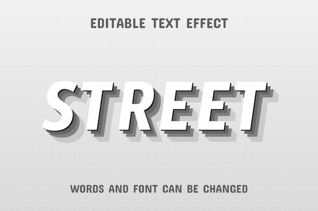 Street 3d text effect