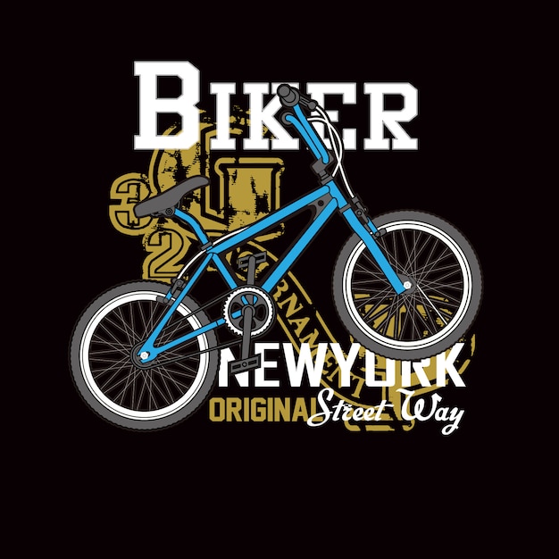 street biker typography