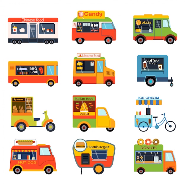 Street foodtruk set