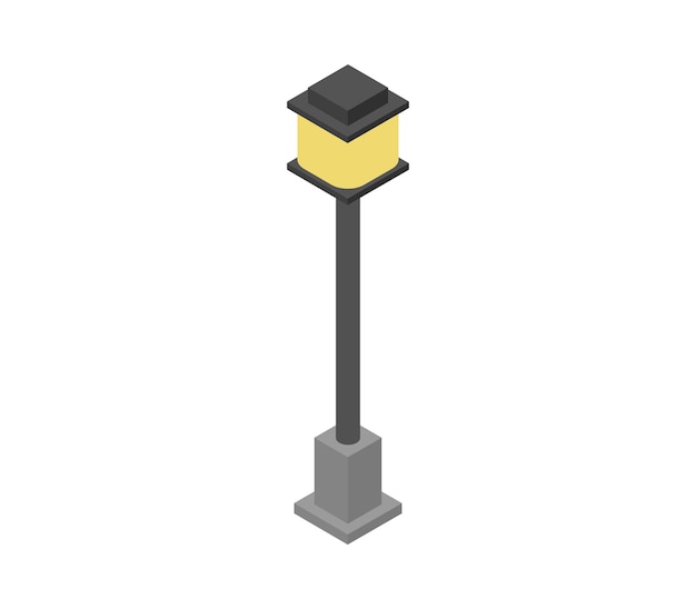 Street lamp isometric