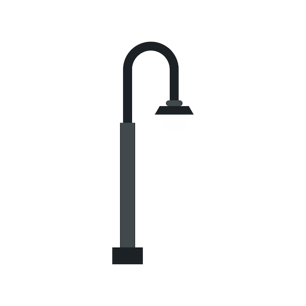 Street light icon in flat style on a white background