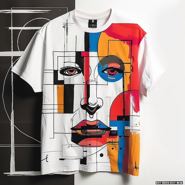 Streetwear graphic inspired tshirt design block ink print