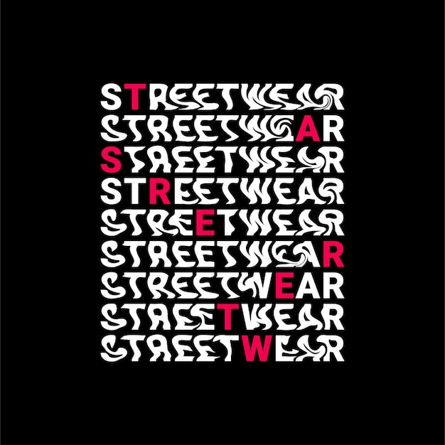 Streetwear tshirt design suitable for screen printing jackets and others