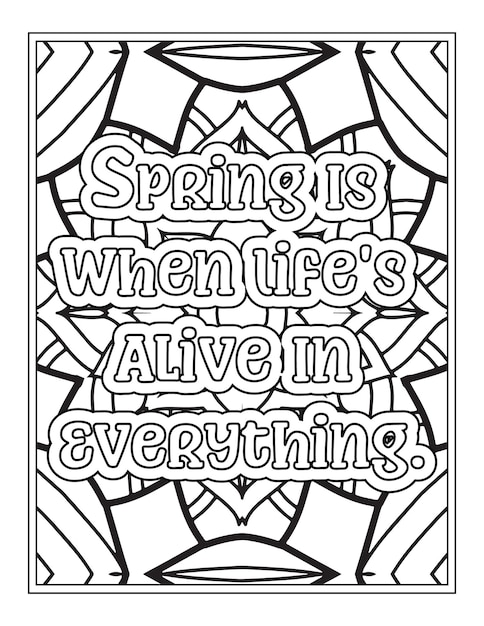 Stress Relief Quotes Coloring Book