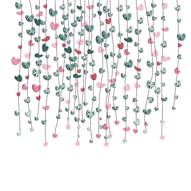 String of heart background