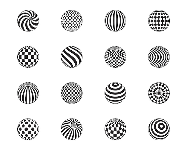 Striped balls, cage, dots pattern