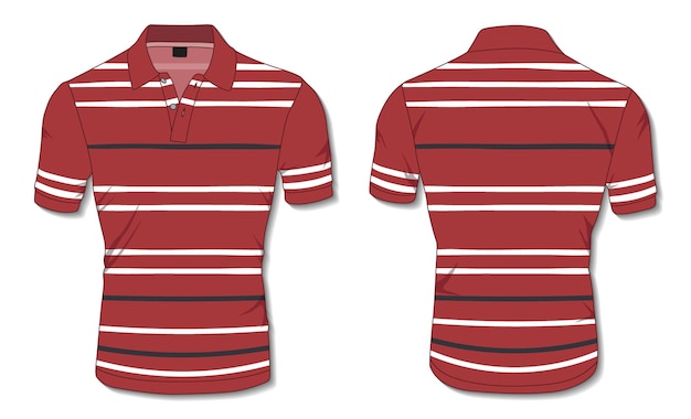 Striped Polo Shirt Template