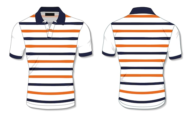 Striped Polo Shirt Template