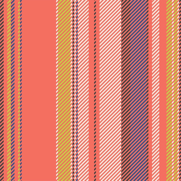 Stripes vector seamless pattern. Striped background of colorful lines. Print for interior design and fabric.