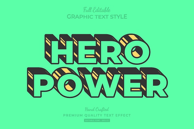 Stripped Cartoon Editable Premium Text Effect Font Style