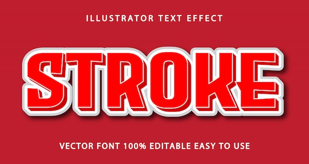 Stroke Editable Text Effect