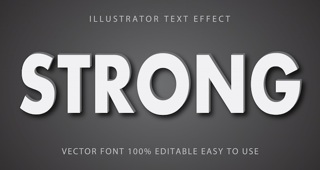 Strong  Editable Text Effect